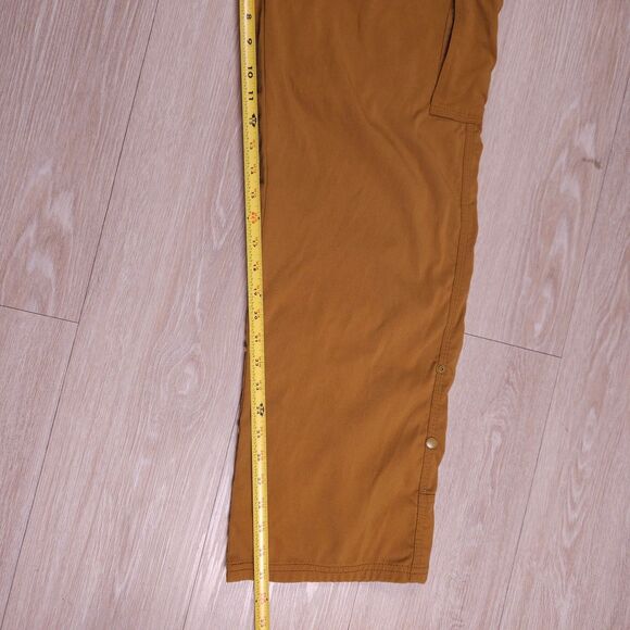 Prana Stretch Zion Hiking Pants Mens 36x32(31) Straight Fit Trail Stretch Orange - Picture 16 of 16